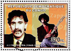 CONGO - CIRCA 2006: A postage stamp printed by CONGO shows image portrait of famous American musician songwriter composer recording engineer record producer and film director circa 2006