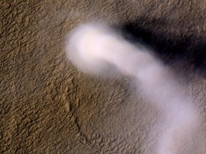 A 12-mile high dust crater on mars