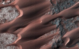 Sand dunes on mars