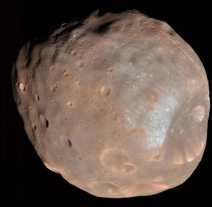 An image of the martian moon Phobos